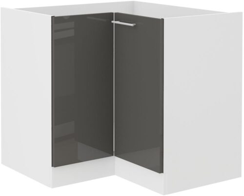 Stūra skapītis 90/90 cm Lara pelēks 90×90 ND 2F BB