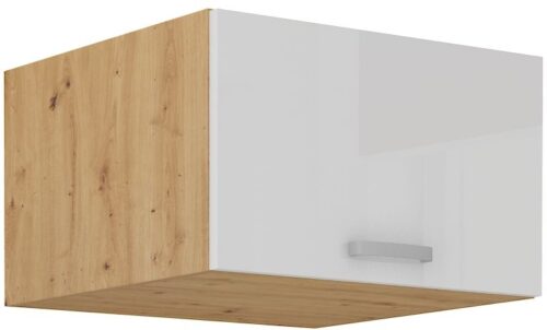 Zems, dziļš augšējais skapis 60 cm Artisan balts, spīdīgs 60 NAGU-36 1F