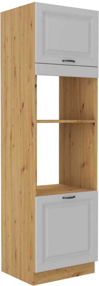 Stillo artisan/balta 60 cm cepeškrāsns un mikroviļņu skapis DPM-210 2F