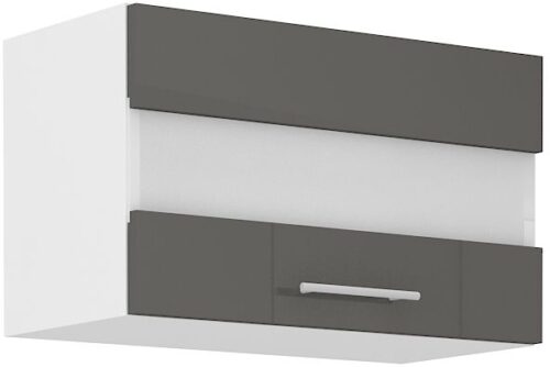 Sienas skapis 60 cm zems vitrīna Lara Grey 60 GUS-36 1F