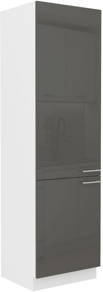 60 cm augsts skapis Lara Grey 60 LO-210 2F ledusskapim