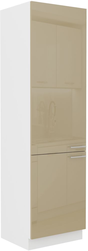 Lara Cappucino 60 DK-210 2F 60 cm kolonnas skapis ar uzglabāšanas vietu