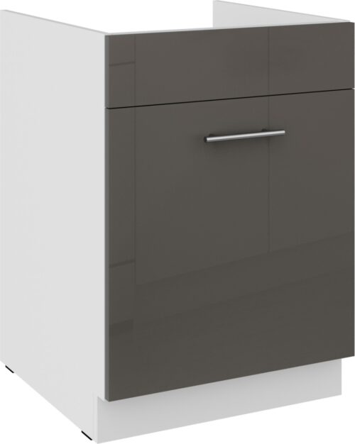 Apakšējais skapītis 60 cm, izlietne, atvilktne, Lara Grey 60 ZL 1S BB PREMIUM BOX