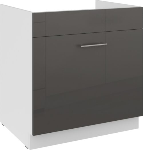 Apakšējais skapītis 80 cm, izlietne, atvilktne, Lara Grey 80 ZL 1S BB PREMIUM BOX