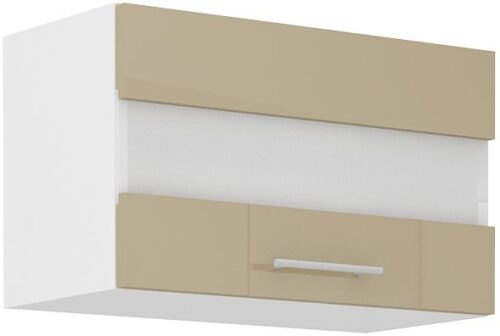 Sienas skapis 60 cm zems vitrīna Lara Cappucino 60 GUS-36 1F