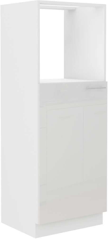 Zems skapis ar 60 cm cepeškrāsni Lara White 60 DKPL-162 1F BB