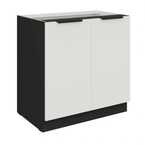 Apakšējais skapītis 80 cm Aria 80D 2F BB cokols