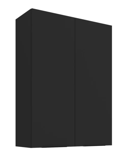 Sienas skapis 80 cm Sienas melna matēta 80 G-108 2F