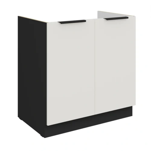 Apakšējais skapītis 80 cm, Aria 80ZL 2F BB izlietne, cokols