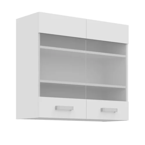 Augšējā skapīša vitrīna Eko White 80 GS-72 2F