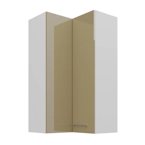 Augšējais stūra skapis 60/60 cm Lara Cappucino GN-108 2F 90 grādi
