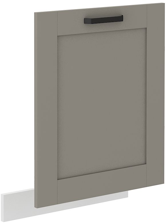 Trauku mazgājamās mašīnas priekšpuse, 60 cm, pārklāts panelis, Luna balta/māla pelēka, ZM 713x596