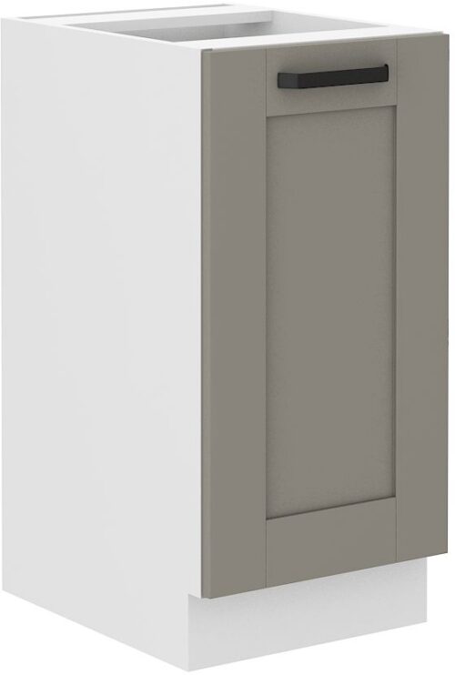 Apakšējais skapītis 40 cm Luna balts/māla pelēks 40 D 1F BB