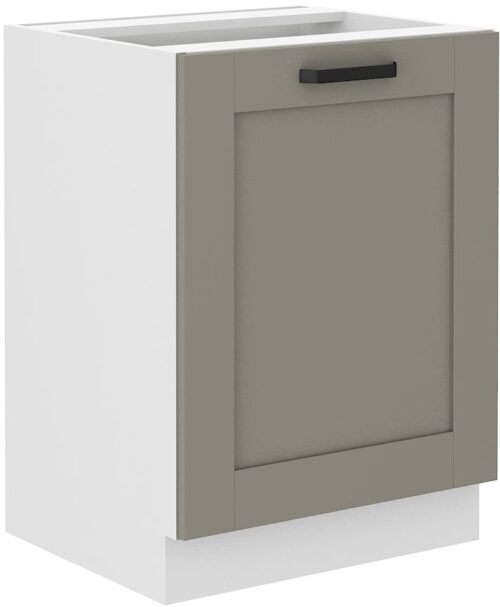 Apakšējais skapītis 60 cm Luna balts/māla pelēks 60 D 1F BB