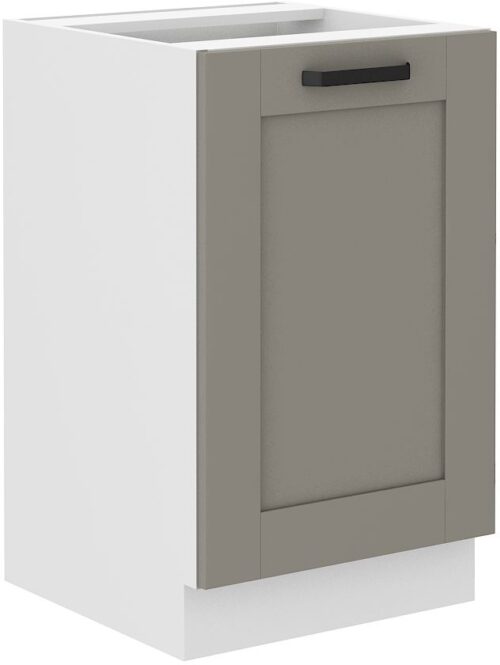 Apakšējais skapītis 50 cm Luna izlietne baltā/māla pelēkā krāsā 50 ZL 1F BB