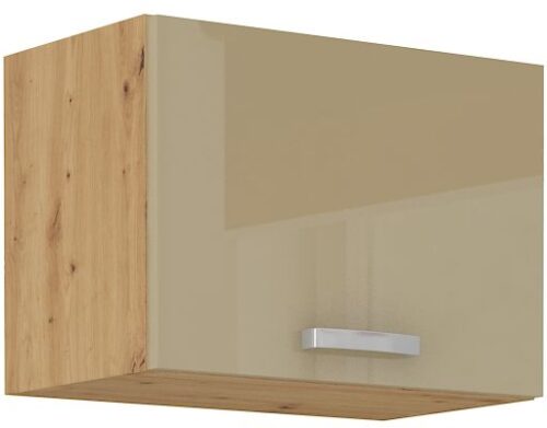 Sienas skapis 50 cm ar tvaika nosūcēju Artisan cappuccino glancēts 50 GU-36 1F