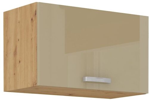 Sienas skapis 60 cm ar tvaika nosūcēju Artisan cappuccino glancēts 60 GU-36 1F