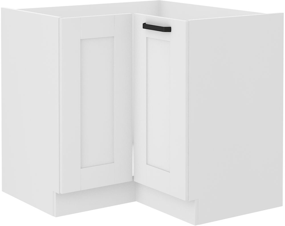 Stūra skapītis apakšā 90/90 cm Luna balts 90x90 ND 2F BB