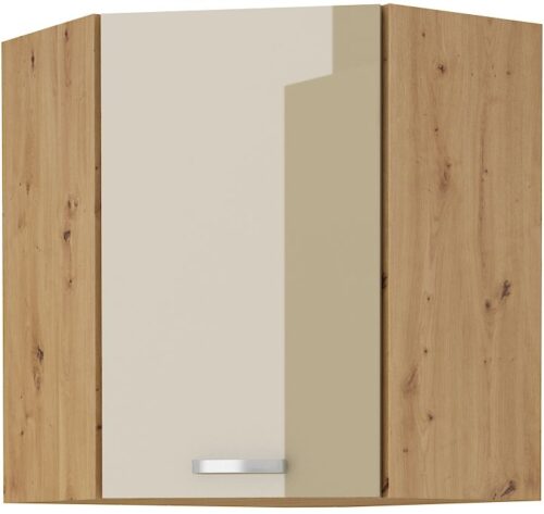 Sienas skapis 60/60 cm stūra “Artisan cappuccino” spīdīgs 60×60 GN-72 (45 grādi) 1F