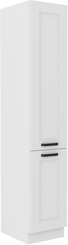 Luna balts 40 см pieliekamais skapis ar plauktiem DK-210 2F