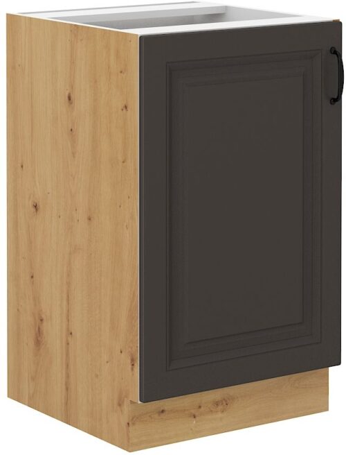 Apakšējais skapītis 50 см, Stillo artisan/grafīta izlietne 50 ZL 1F BB