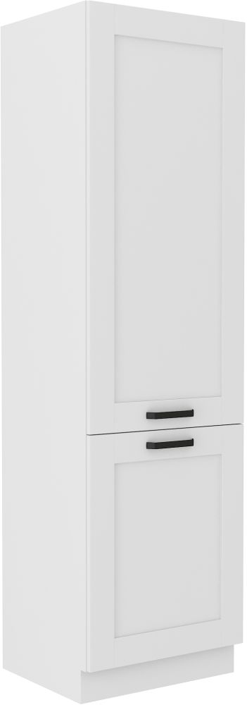 Luna white 60 DK-210 2F колонны skapis ar plauktiem, 60 см, белые