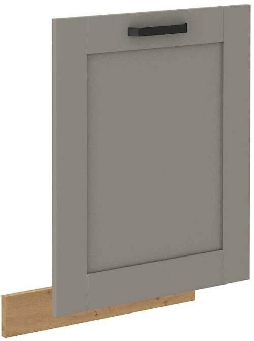 Trauku mazgājamās mašīnas priekšpuse 60 cm, pārklāts panelis Luna artisan/māla pelēks ZM 713×596