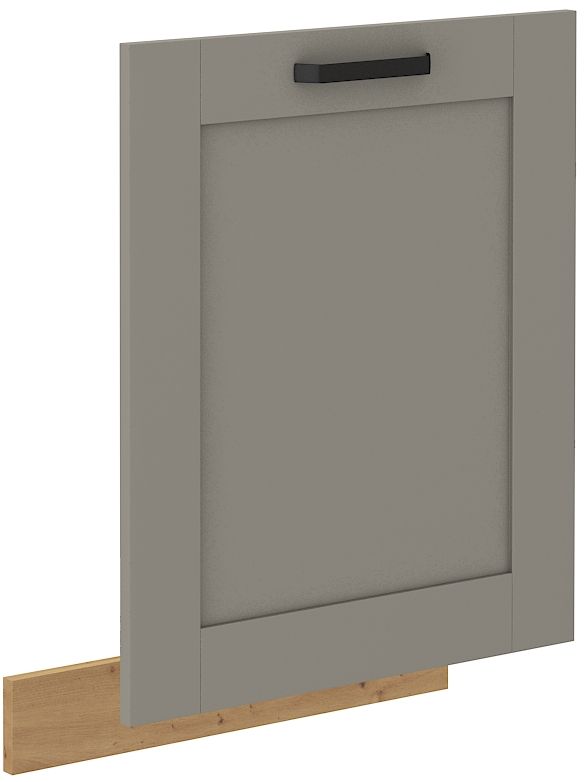 Trauku mazgājamās mašīnas priekšpuse 60 cm, pārklāts panelis Luna artisan/māla pelēks ZM 713x596