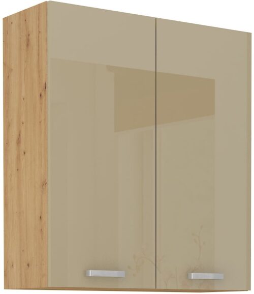 Sienas skapis 80 cm Artisan kapučīno spīdīgs 80 G-90 2F