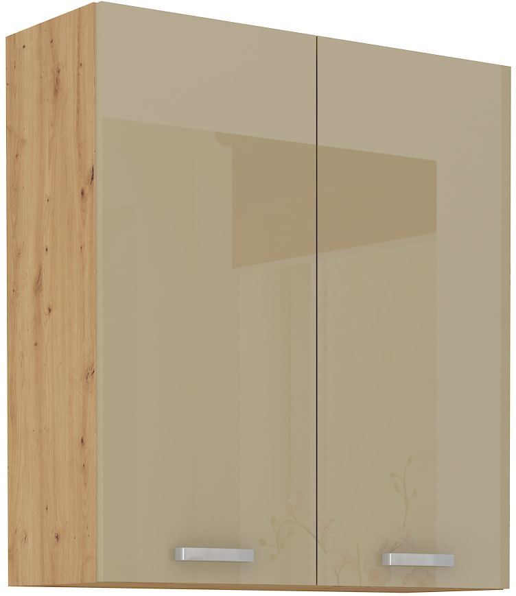 Sienas skapis 80 cm Artisan kapučīno spīdīgs 80 G-90 2F
