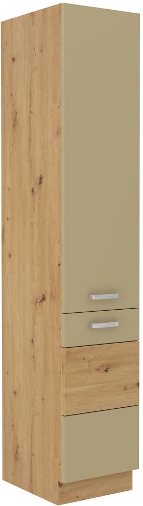 Artisan kapučīno glancēts 40 cm pieliekamā skapis DK-210 2F