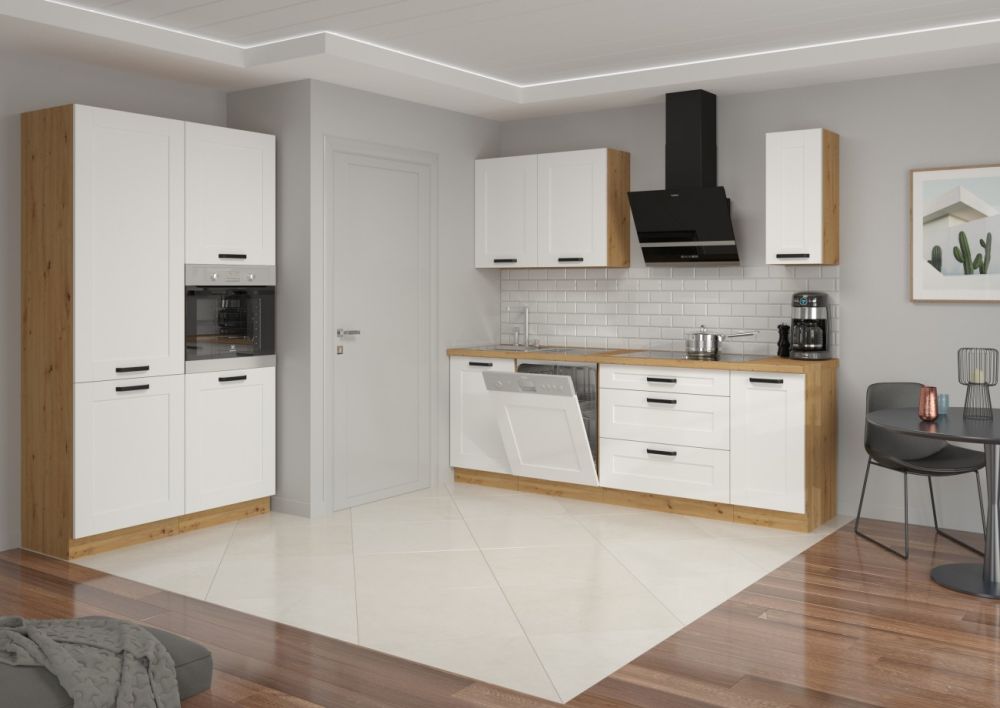 Apakšējais skapītis 80 cm Luna izlietne balta/artisan 80 ZL 2F BB — 2 attēls