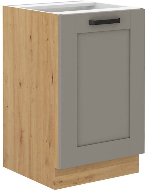 Apakšējais skapītis 50 cm, Luna artisan/māla pelēka izlietne 50 ZL 1F BB