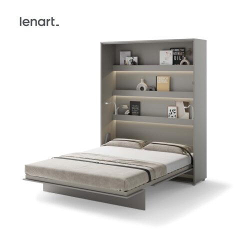Lenart BED CONCEPT BC-12 vertikāla sienas gulta 160 pelēka