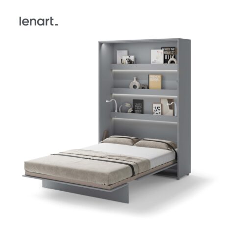 Lenart BED CONCEPT BC-01 vertikāla sienas gulta 140 pelēka