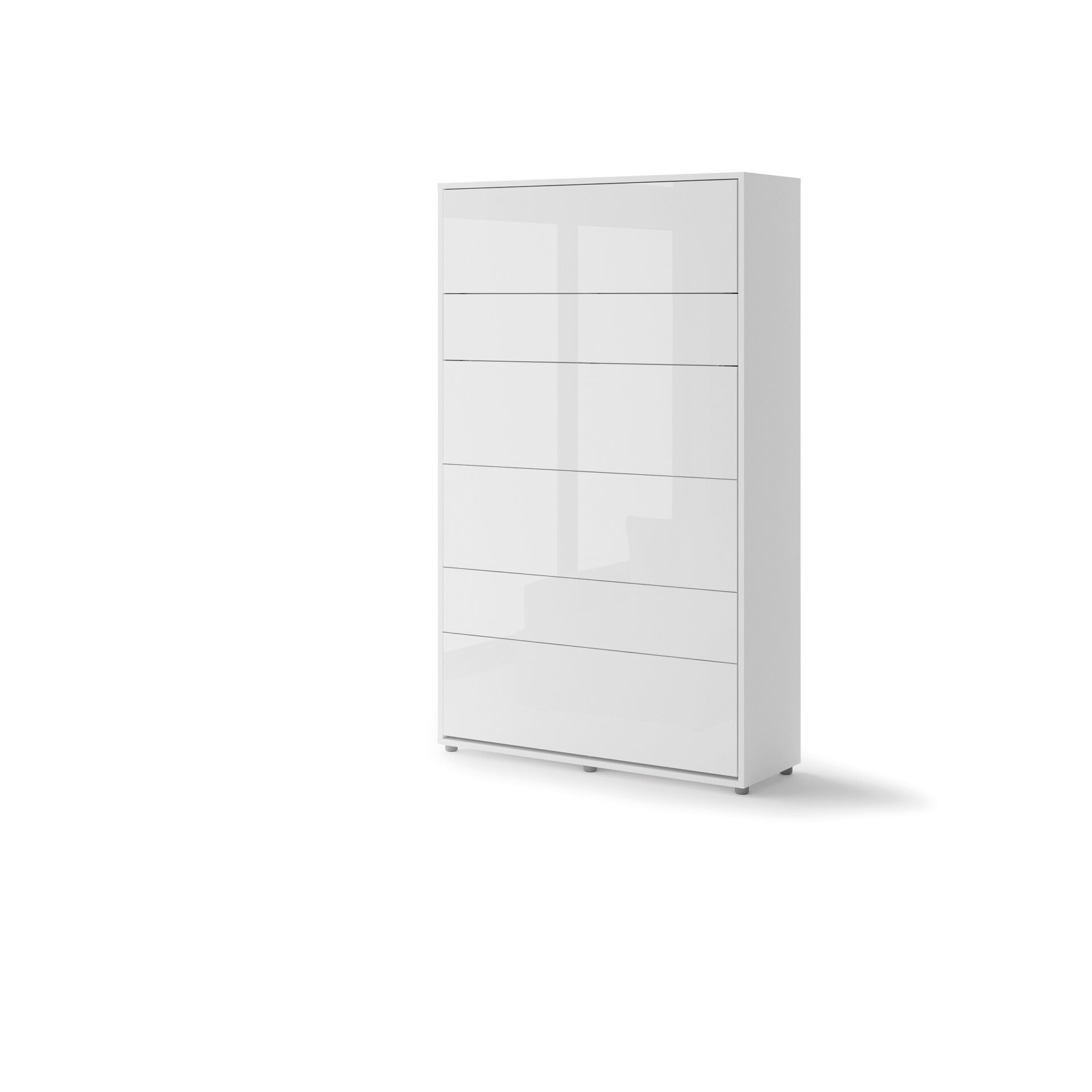 Lenart BED CONCEPT BC-02 vertikāla sienas gulta 120 cm spīdīgi balta — 3 attēls