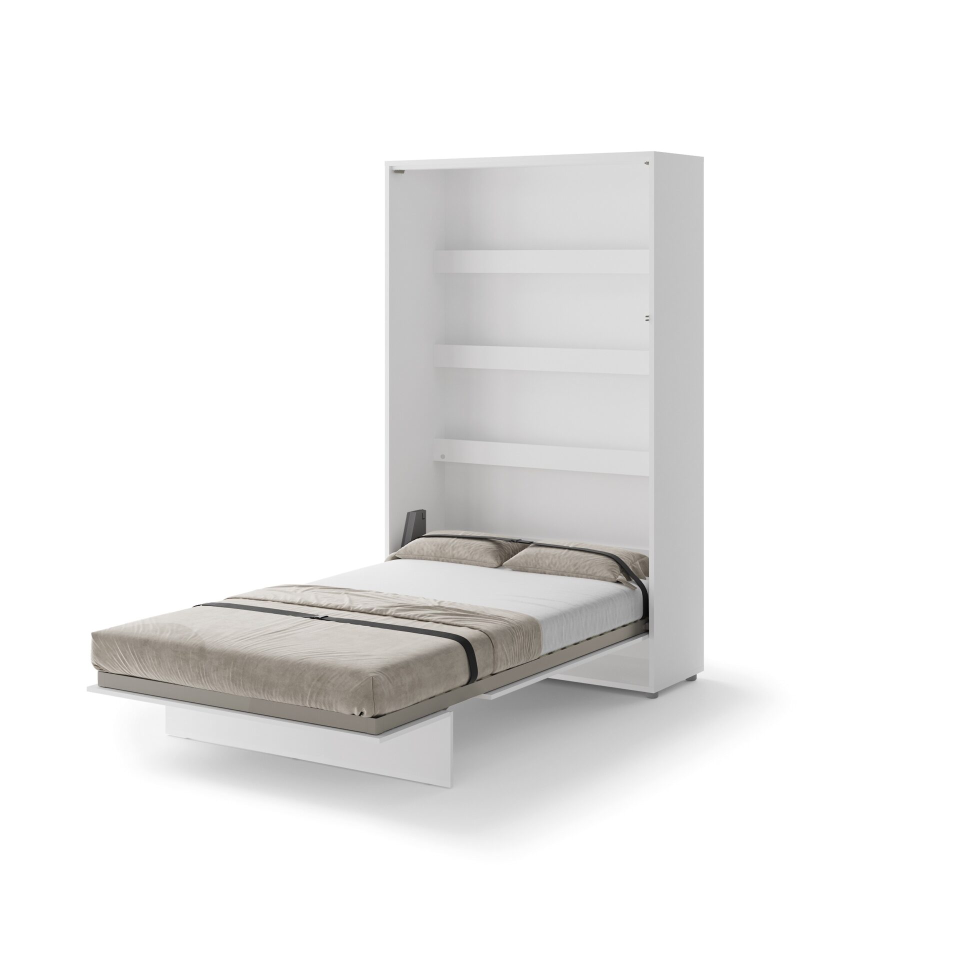 Lenart BED CONCEPT BC-02 vertikāla sienas gulta 120 cm spīdīgi balta — 4 attēls