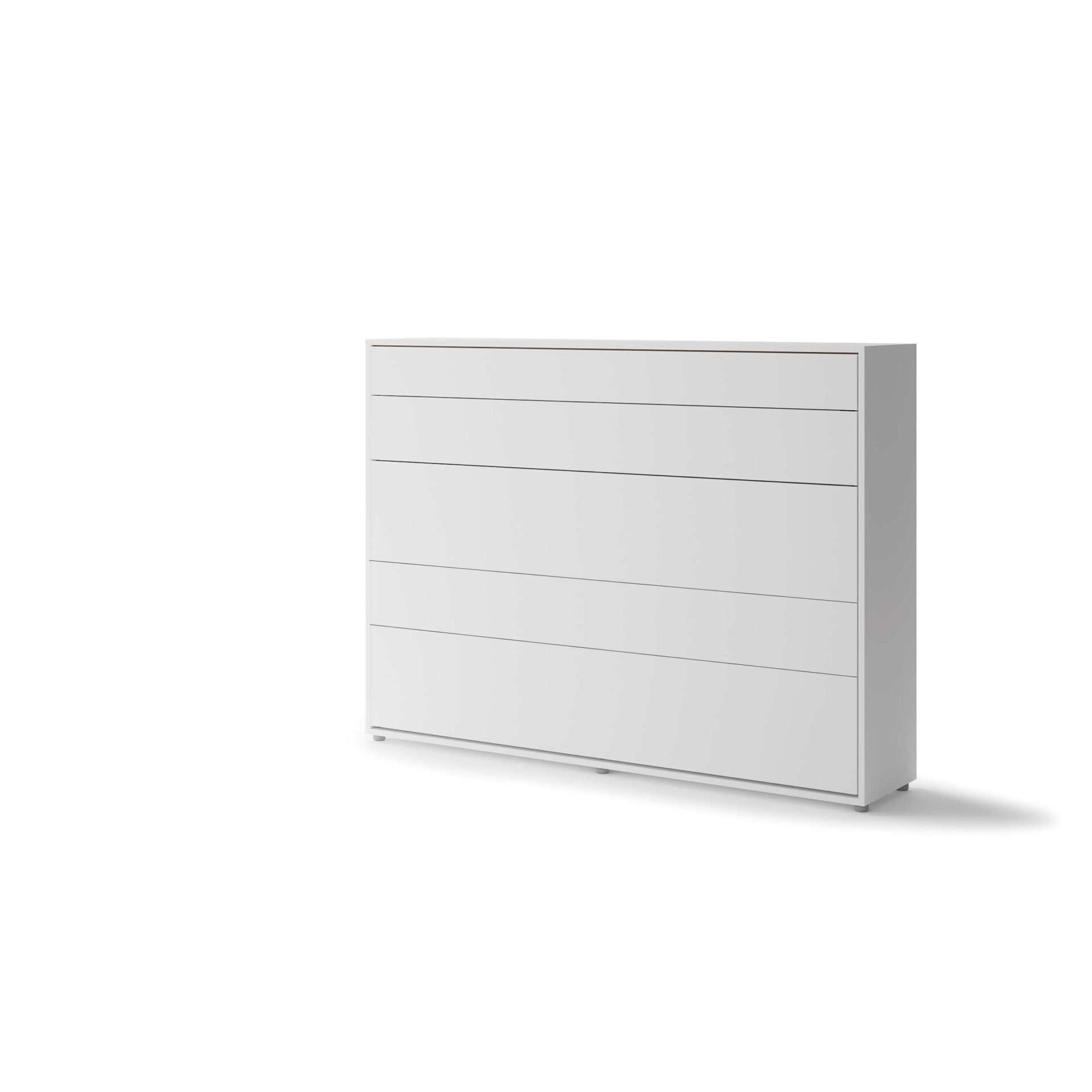 Bed Concept BC-04 - Horizontāla pie sienas stiprināma gulta 140 - Balta — изображение 2