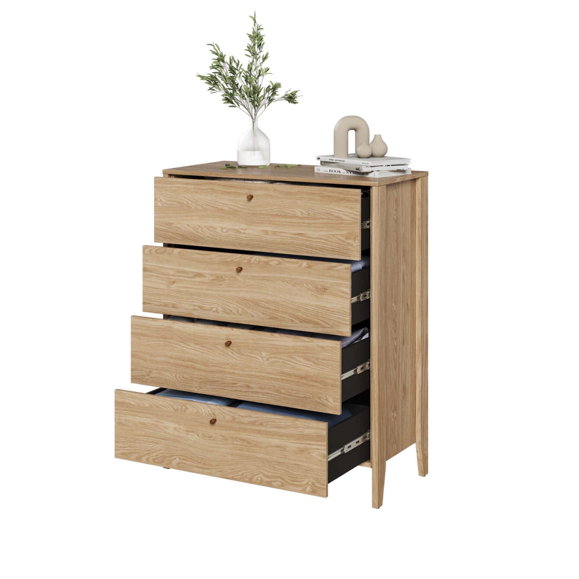 COZY CZ-03 kumode | 92 cm | Eļļots ozols — 4 attēls