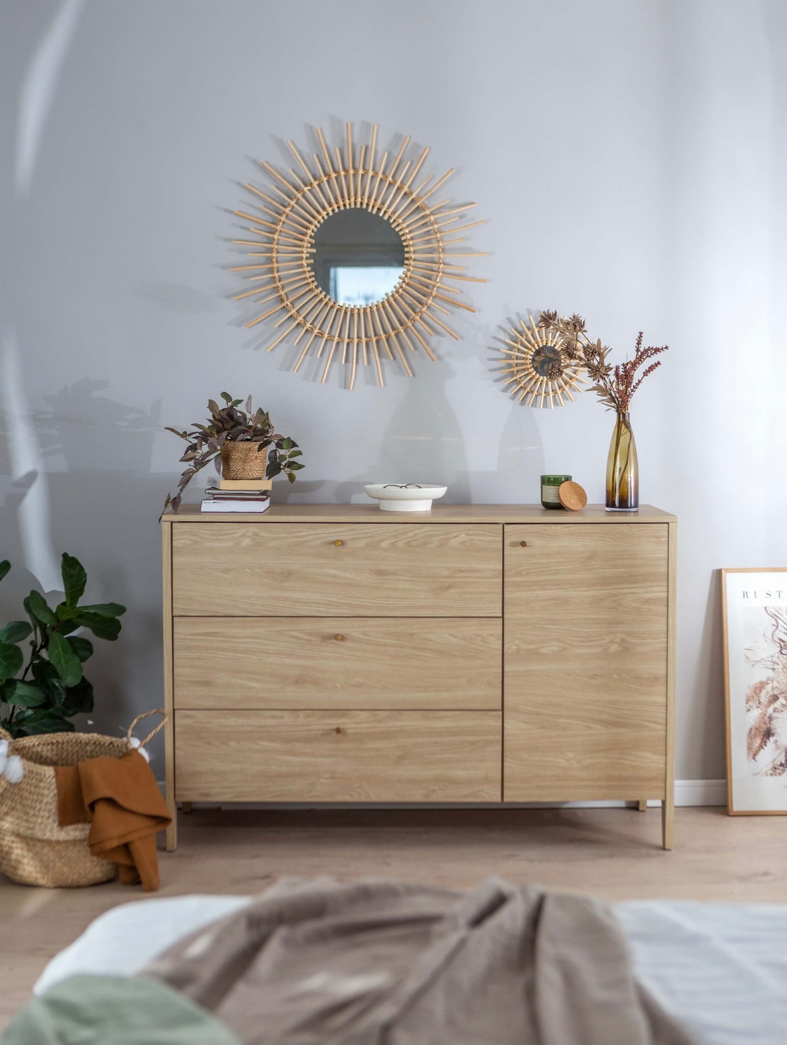 COZY kumode CZ-04 | 136 cm | Eļļots ozols — изображение 7