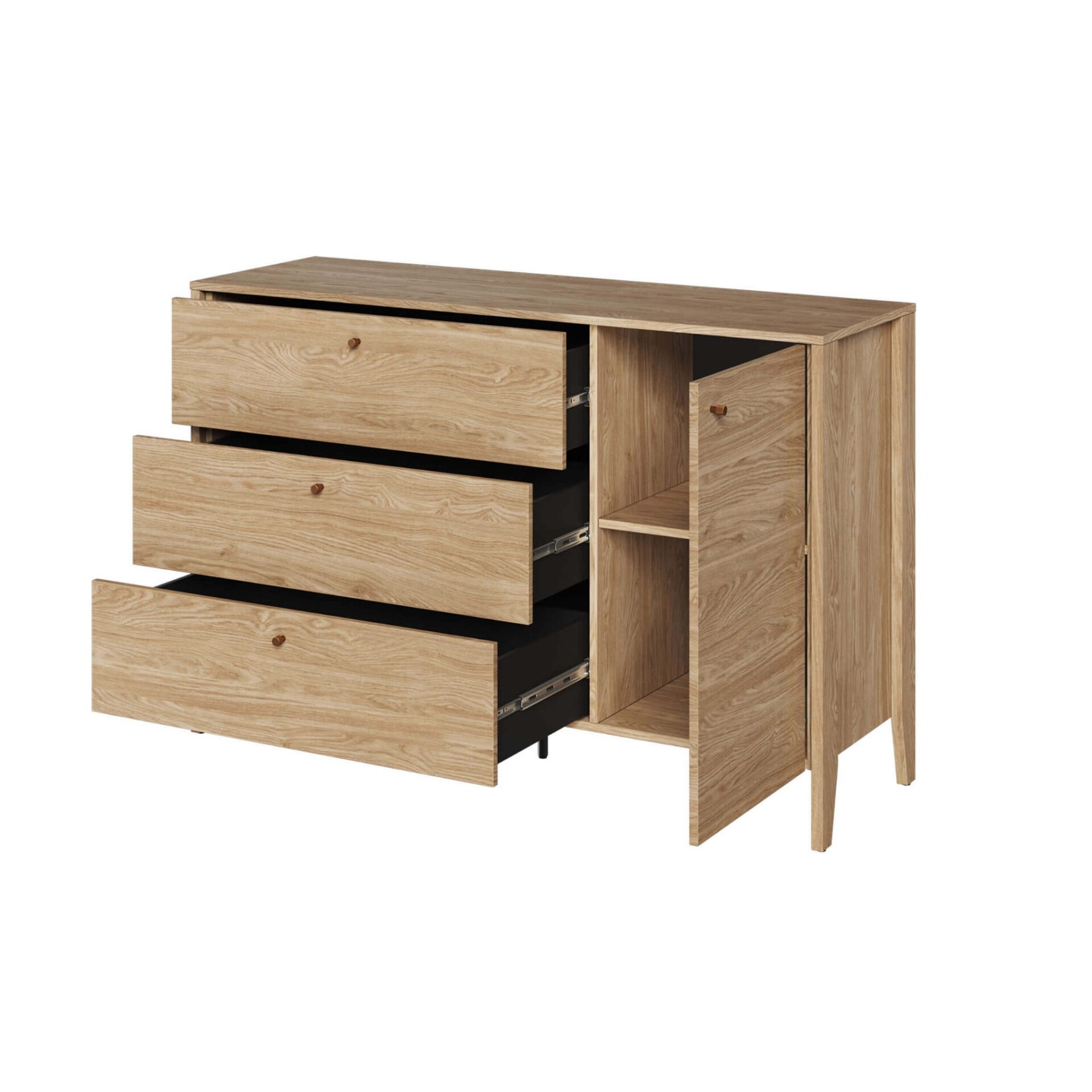 COZY kumode CZ-04 | 136 cm | Eļļots ozols — изображение 3