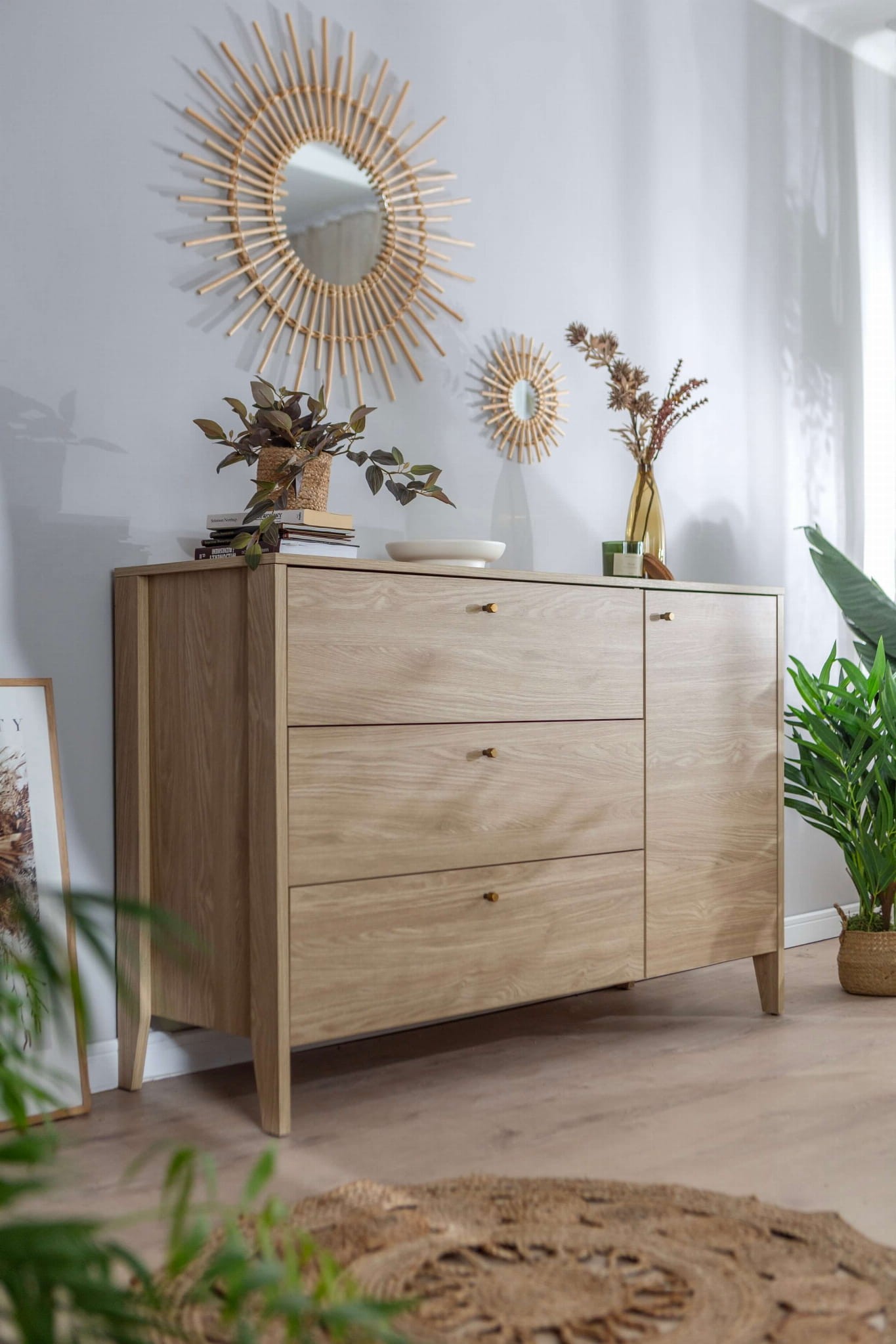 COZY kumode CZ-04 | 136 cm | Eļļots ozols — изображение 6
