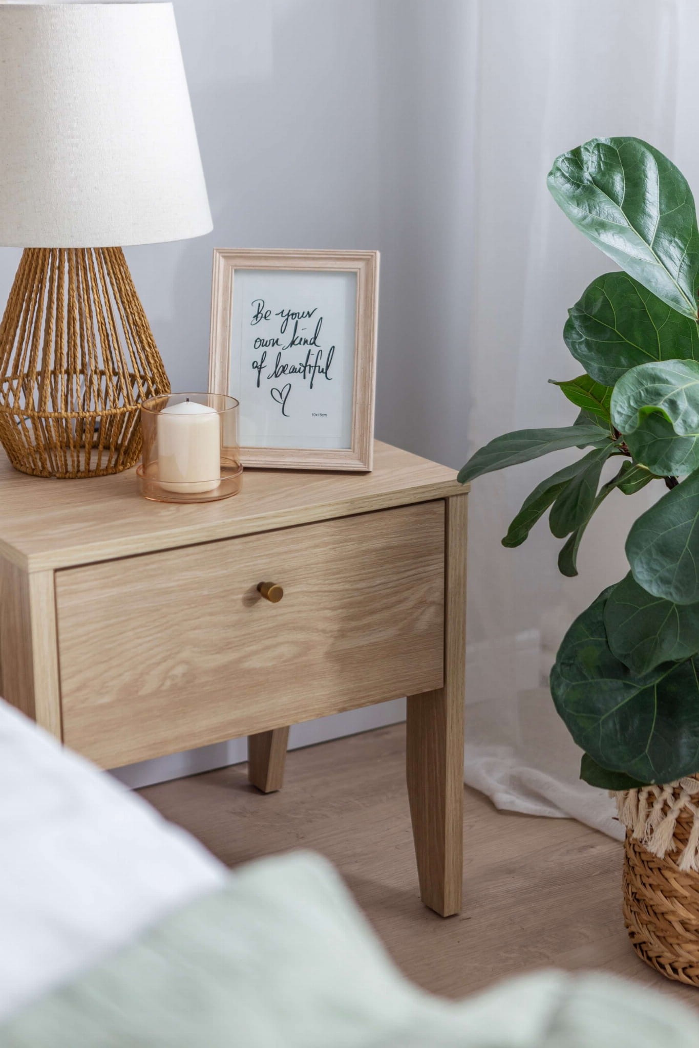 COZY CZ-05 naktsskapītis | Eļļots ozols — 7 attēls
