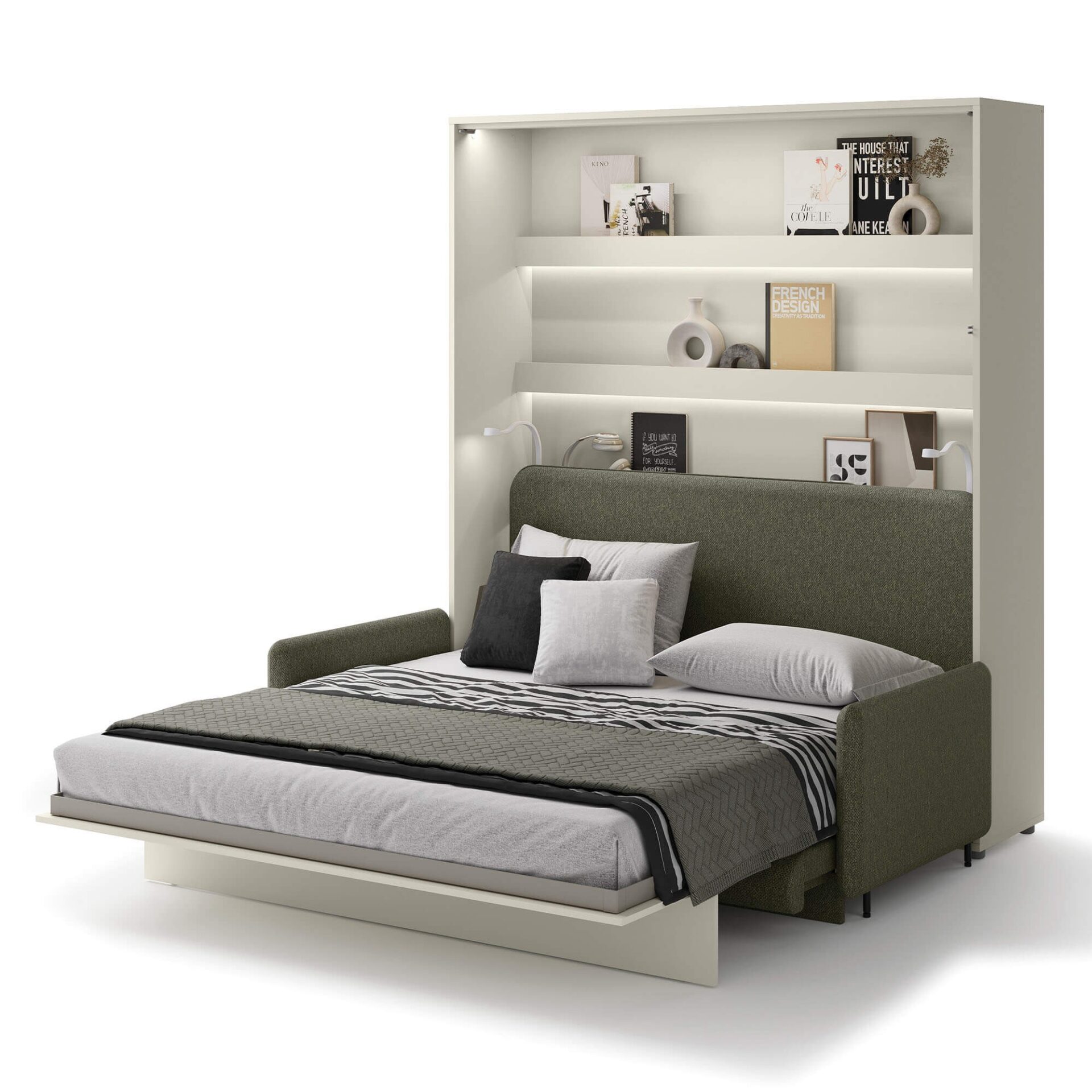 Lenart BED CONCEPT BC-33 - galvas balsts 180, paredzēts BC-13, zaļa LUKKA 38 — 5 attēls