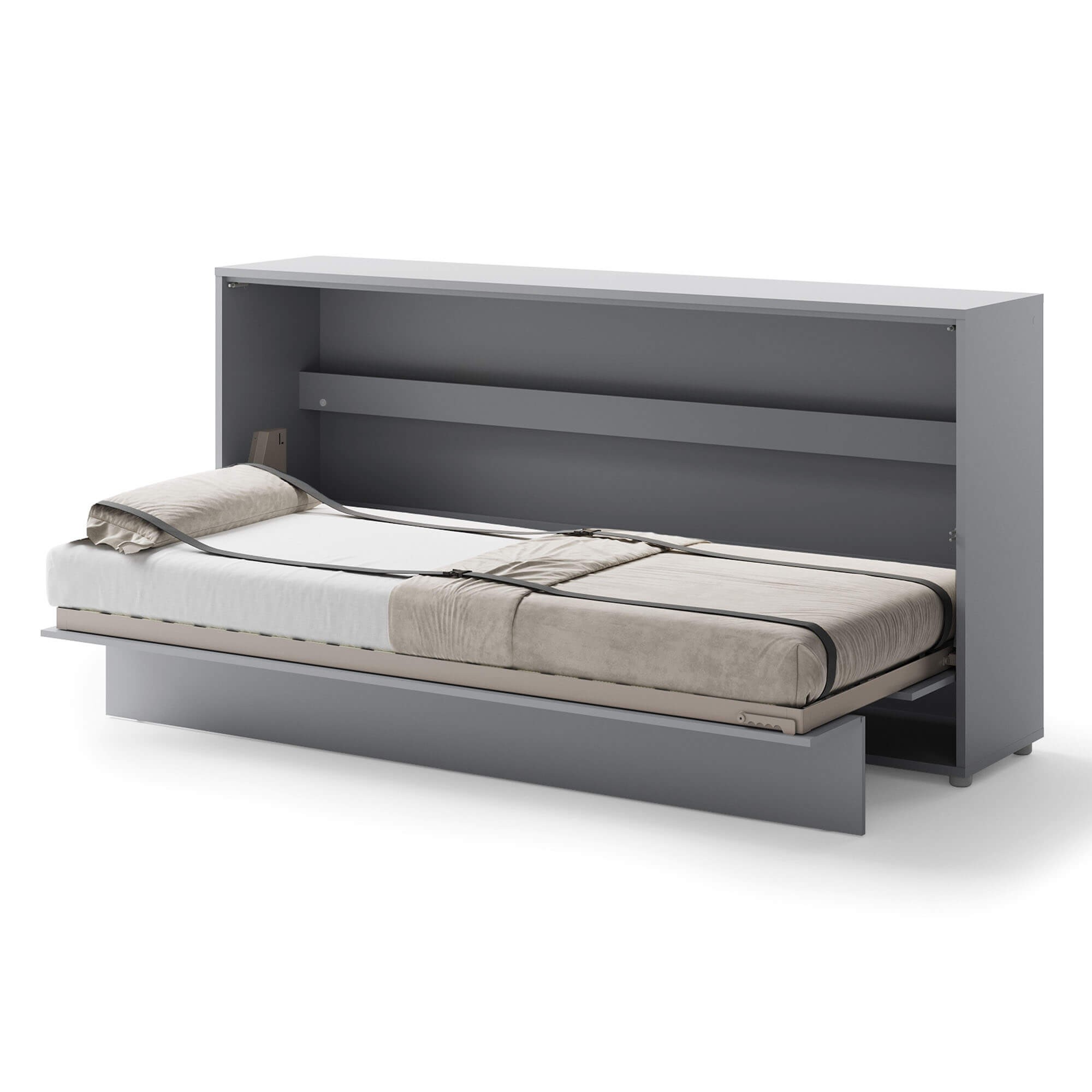 Lenart BED CONCEPT BC-06 - Horizontāla pie sienas stiprināma gulta 90 - Pelēka — изображение 3