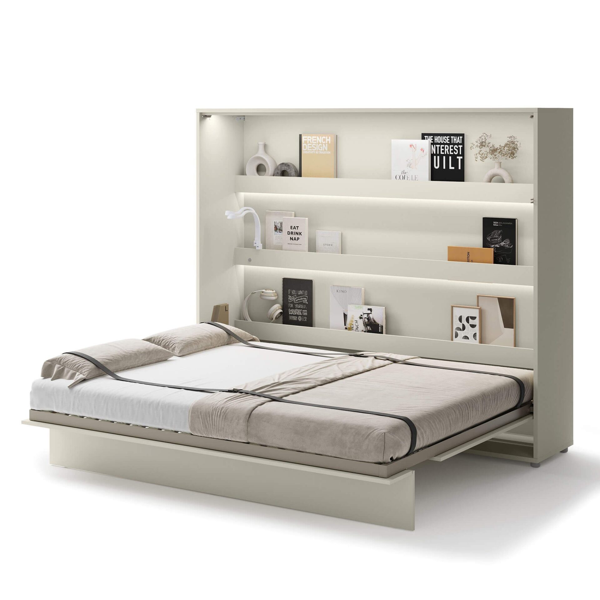 Bed Concept BC-14 - Horizontāla sienas gulta 160 - Kašmirs — изображение 4