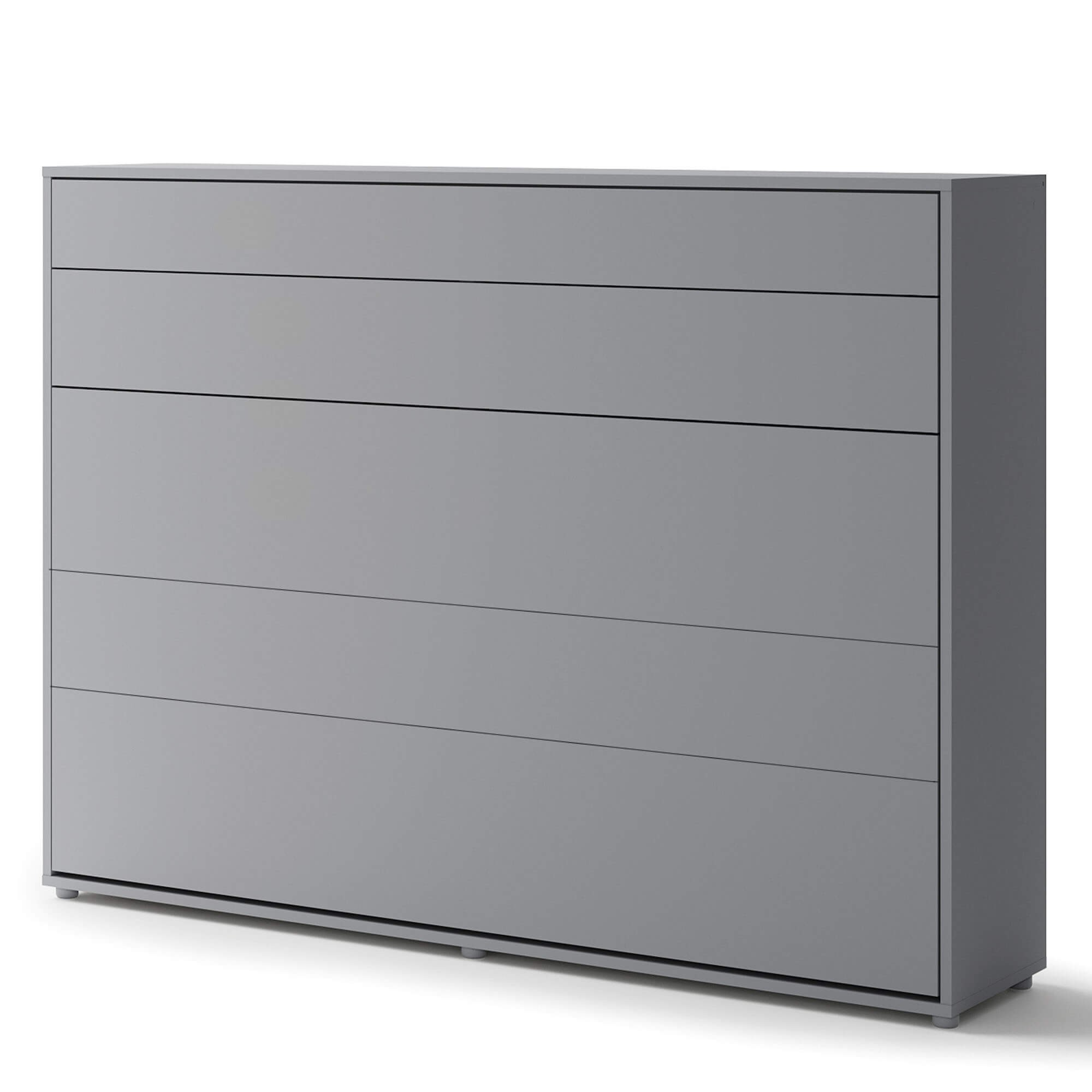 Bed Concept BC-04 - Horizontāla pie sienas stiprināma gulta 140 - Pelēka — 4 attēls