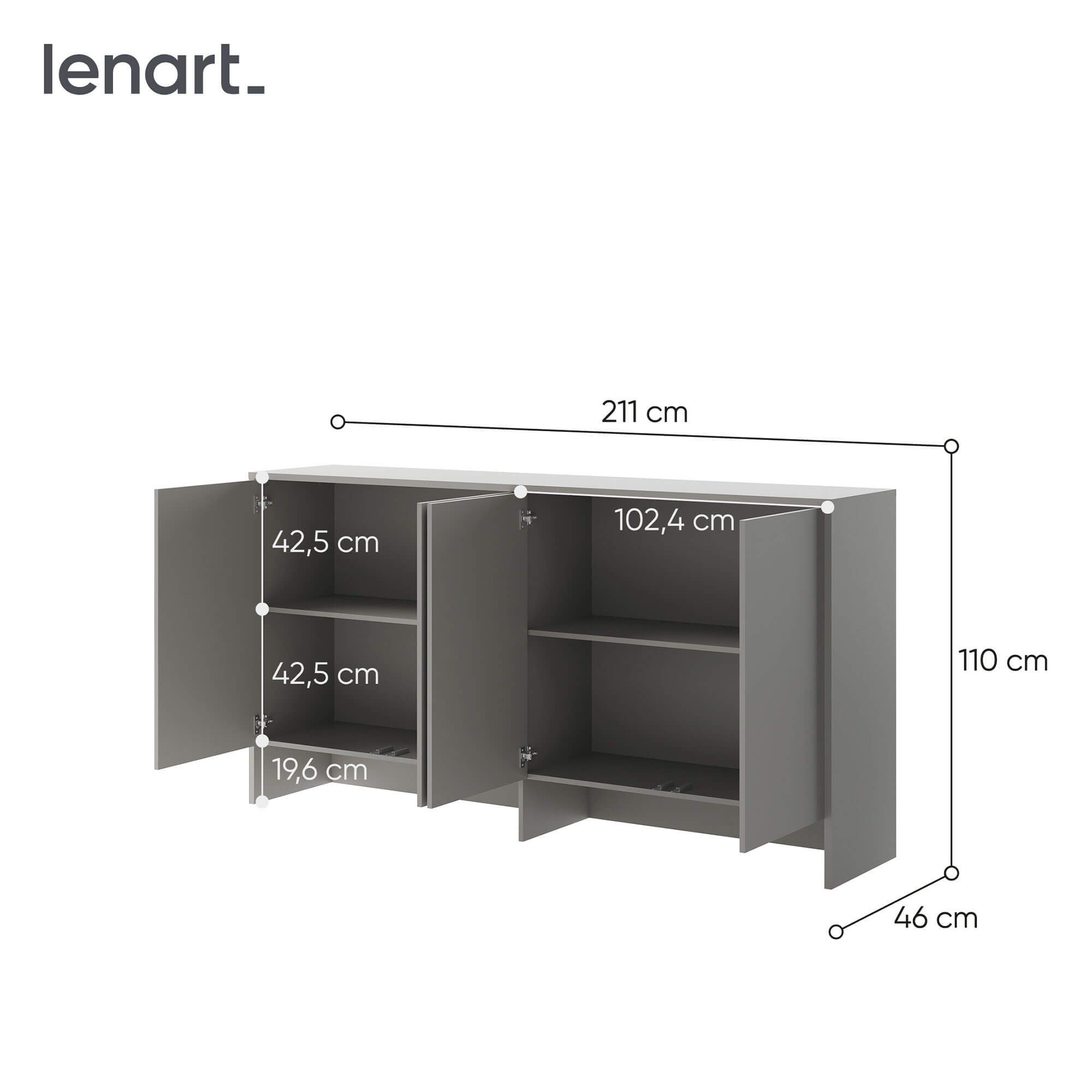 GULTAS KONCEPTS BC-11 - pagarinājums BC-06 - pelēks — 5 attēls
