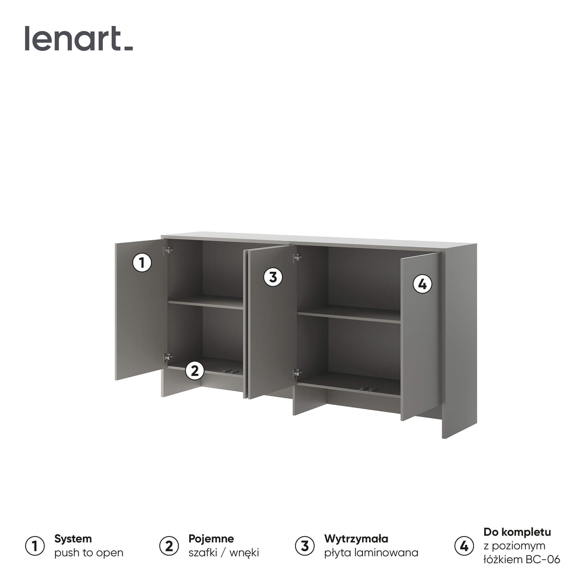 GULTAS KONCEPTS BC-11 - pagarinājums BC-06 - pelēks — 6 attēls