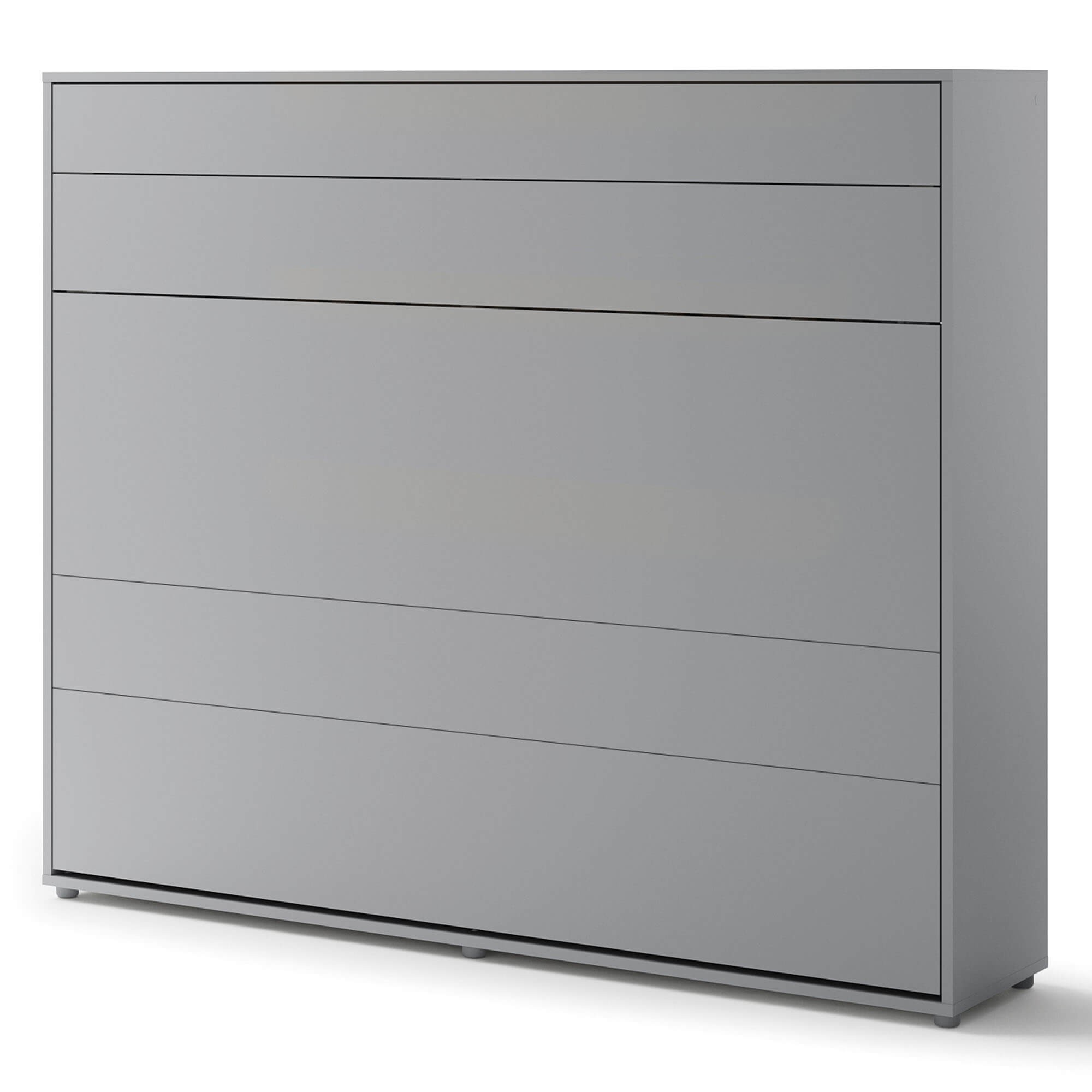 Bed Concept BC-14 - Horizontāla pie sienas stiprināma gulta 160 - Pelēka — 6 attēls